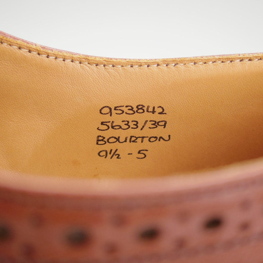 美品★トリッカーズ SIZE 9.5【定価￥132,000-★ダイナイトソール/BOURTON/マロンアンティーク】バートン/M5633/茶/Tricker's★n856