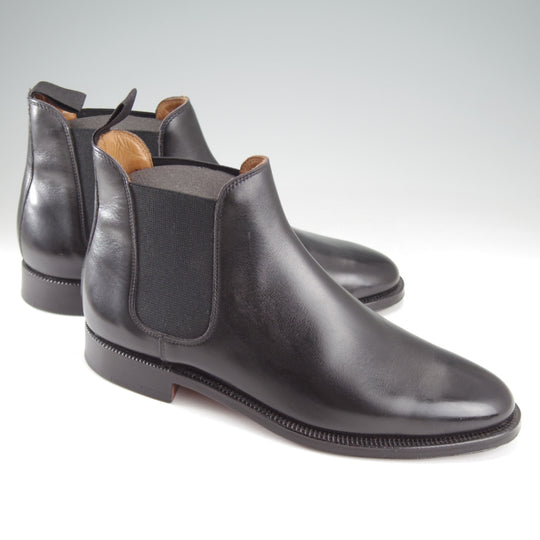 極上★クロケット&ジョーンズ 6.5E【現行定価10万円以上★CHELSEA/チェルシー】サイドゴアブーツ/黒/Crockett&Jones★o376