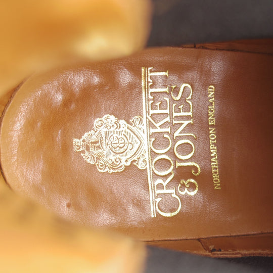 極上★クロケット&ジョーンズ 6.5E【現行定価10万円以上★CHELSEA/チェルシー】サイドゴアブーツ/黒/Crockett&Jones★o376