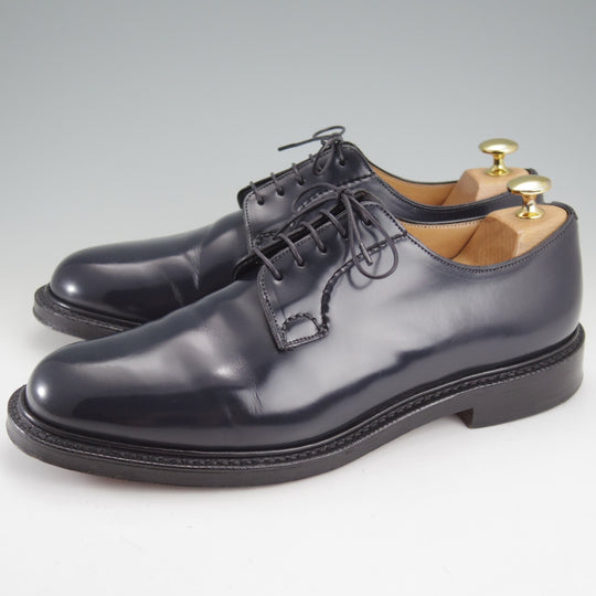 美品★チャーチ 85F/UK8.5【定価￥192,500-★SHANNON/シャノン】103ラスト/プレーントゥ/紺/メンズ/Church's★n857