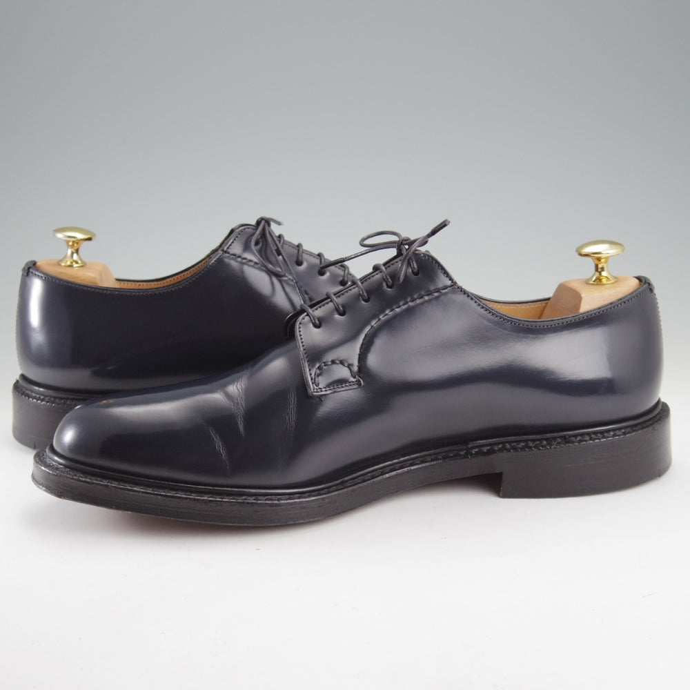 美品★チャーチ 85F/UK8.5【定価￥192,500-★SHANNON/シャノン】103ラスト/プレーントゥ/紺/メンズ/Church's★n857