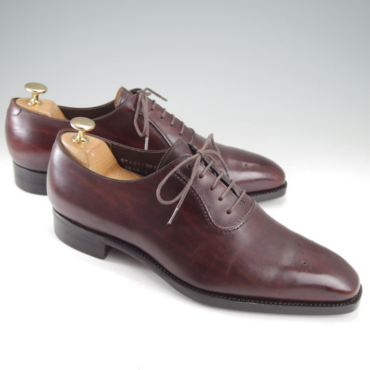 極美品★三陽山長 SIZE 8【現行定価10万円程度★琴之介/オックスフォードシューズ】R309ラスト/カーフ/濃茶/メンズ/Sanyo Yamacho★o377