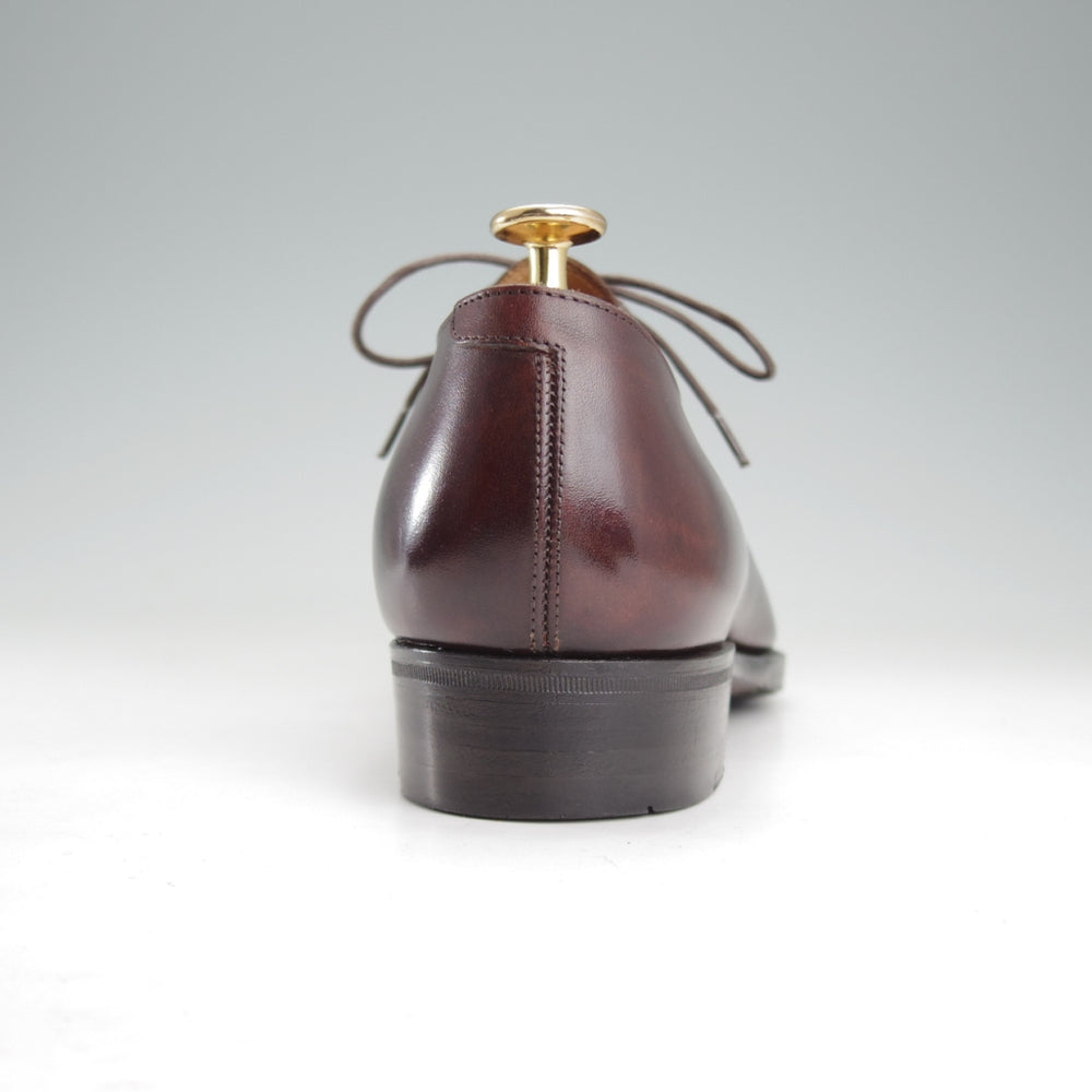 極美品★三陽山長 SIZE 8【現行定価10万円程度★琴之介/オックスフォードシューズ】R309ラスト/カーフ/濃茶/メンズ/Sanyo Yamacho★o377