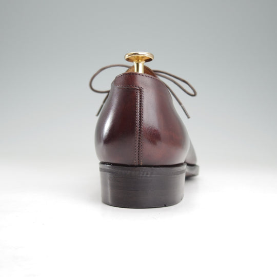 極美品★三陽山長 SIZE 8【現行定価10万円程度★琴之介/オックスフォードシューズ】R309ラスト/カーフ/濃茶/メンズ/Sanyo Yamacho★o377