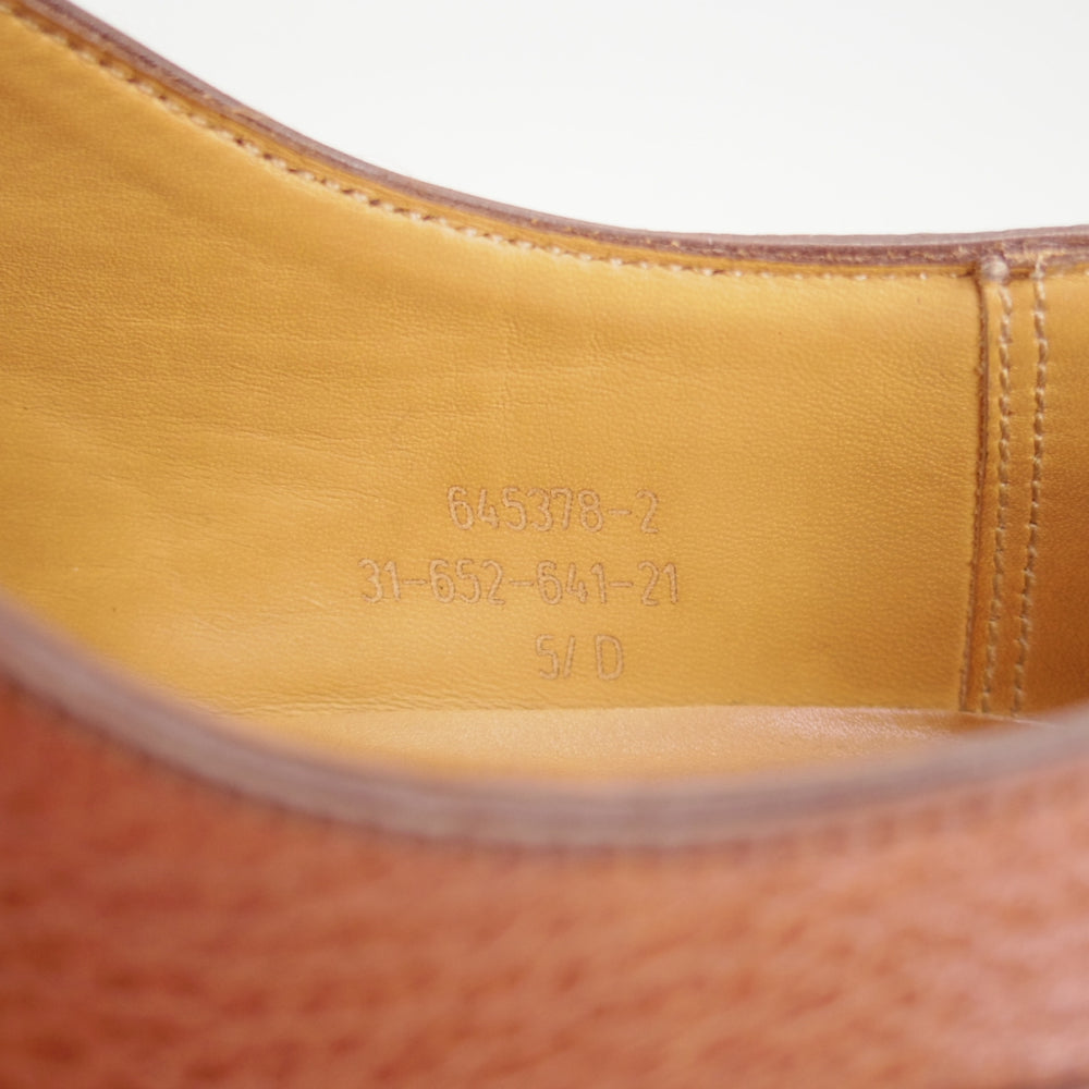 極上★J.M.ウエストン 5.5D【現行定価￥187,000-★ゴルフ/GOLF】641/31ラスト/Uチップ/チェスナット/茶/Weston/ウェストン★o924