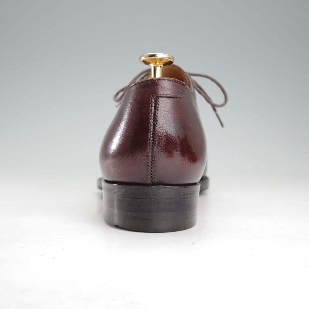 極美品★三陽山長 SIZE 8【現行定価10万円程度★琴之介/オックスフォードシューズ】R309ラスト/カーフ/濃茶/メンズ/Sanyo Yamacho★o377