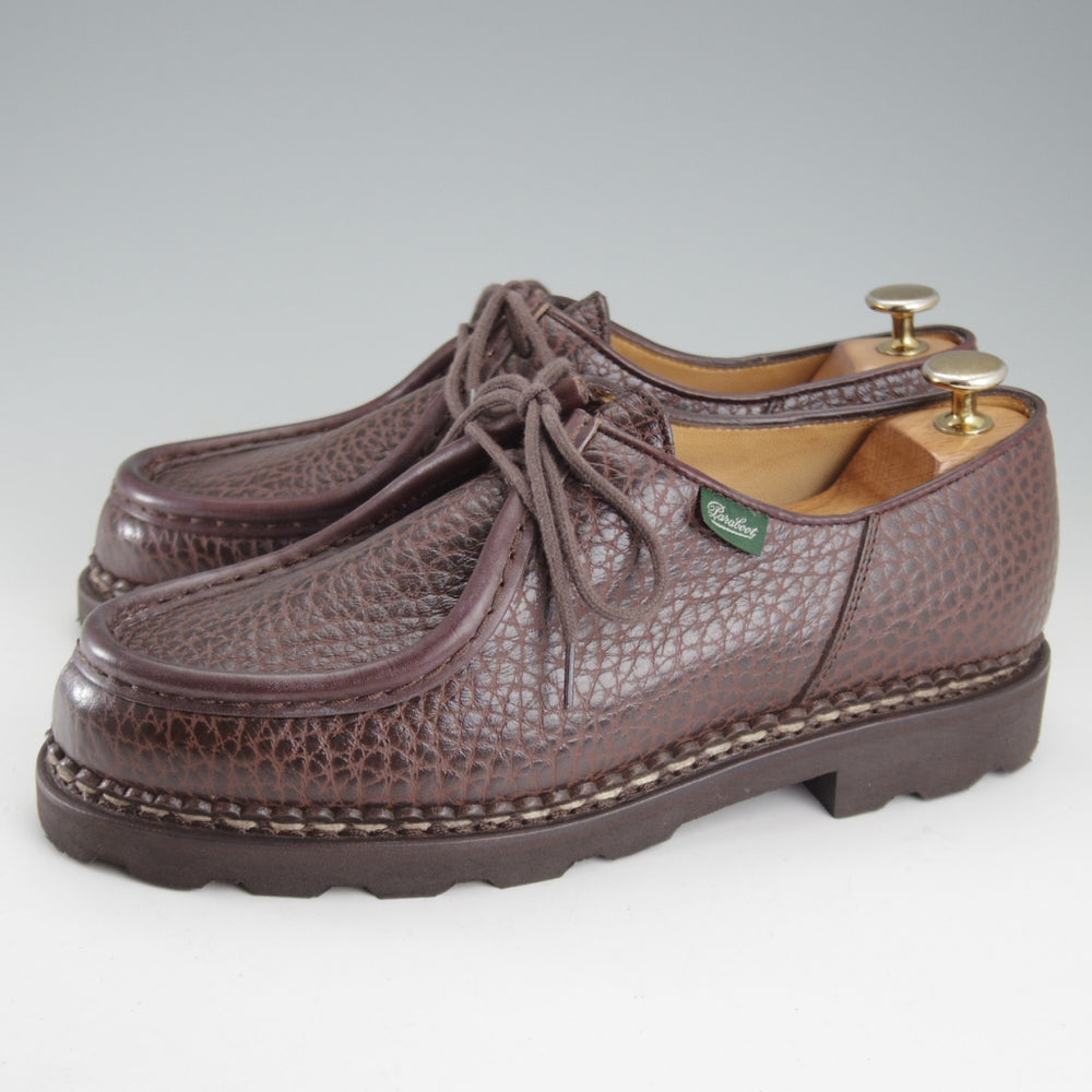 使用数回★パラブーツ SIZE 40.5【定価￥96,800-★ミカエル/MICHAEL】チロリアンシューズ/グレインレザー/濃茶/メンズ/Paraboot★o925