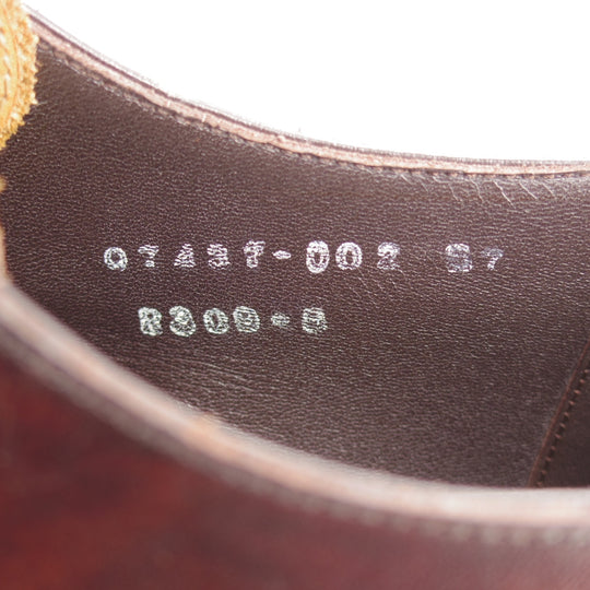 極美品★三陽山長 SIZE 8【現行定価10万円程度★琴之介/オックスフォードシューズ】R309ラスト/カーフ/濃茶/メンズ/Sanyo Yamacho★o377