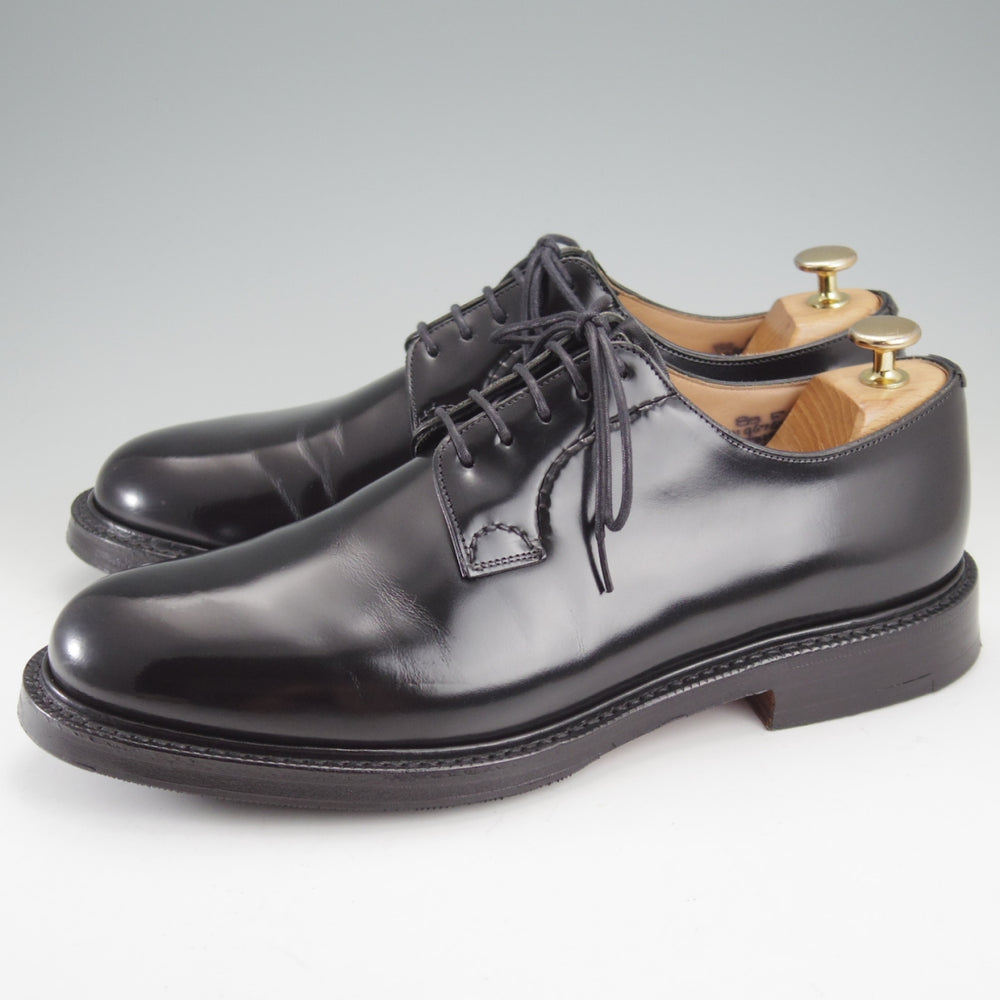 極美品★チャーチ 85F/UK8.5【定価￥192,500-★SHANNON/シャノン】103ラスト/プレーントゥ/黒/メンズ/Church's★n858