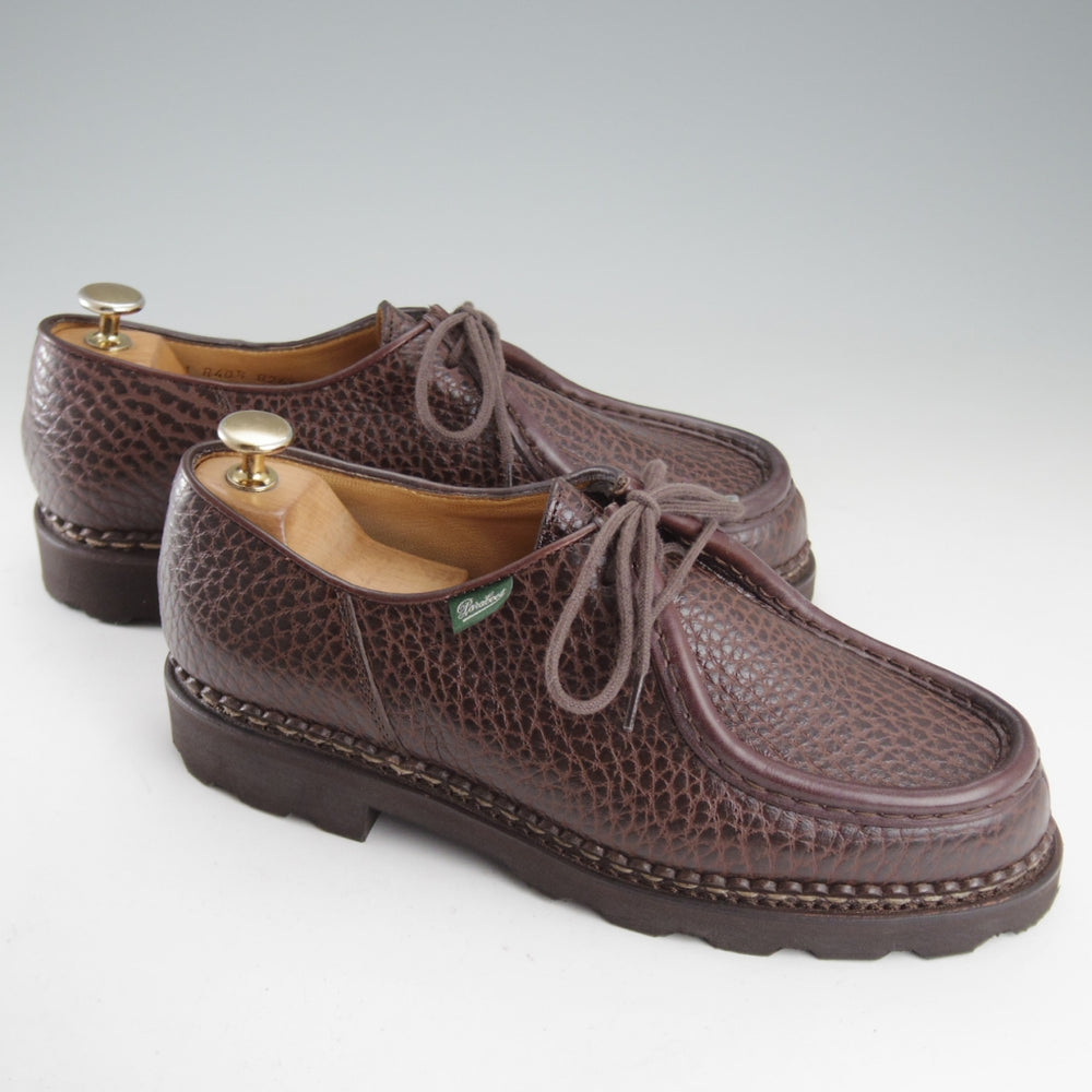 使用数回★パラブーツ SIZE 40.5【定価￥96,800-★ミカエル/MICHAEL】チロリアンシューズ/グレインレザー/濃茶/メンズ/Paraboot★o925
