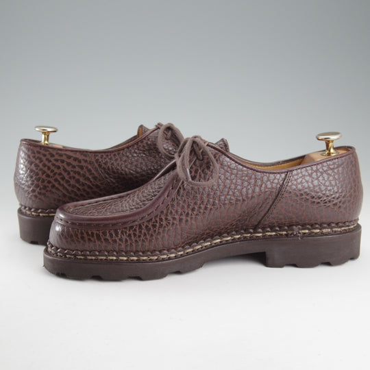 使用数回★パラブーツ SIZE 40.5【定価￥96,800-★ミカエル/MICHAEL】チロリアンシューズ/グレインレザー/濃茶/メンズ/Paraboot★o925