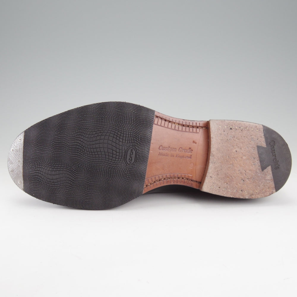 極美品★チャーチ 85F/UK8.5【定価￥192,500-★SHANNON/シャノン】103ラスト/プレーントゥ/黒/メンズ/Church's★n858