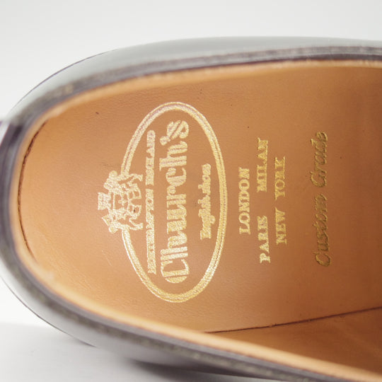 極美品★チャーチ 85F/UK8.5【定価￥192,500-★SHANNON/シャノン】103ラスト/プレーントゥ/黒/メンズ/Church's★n858