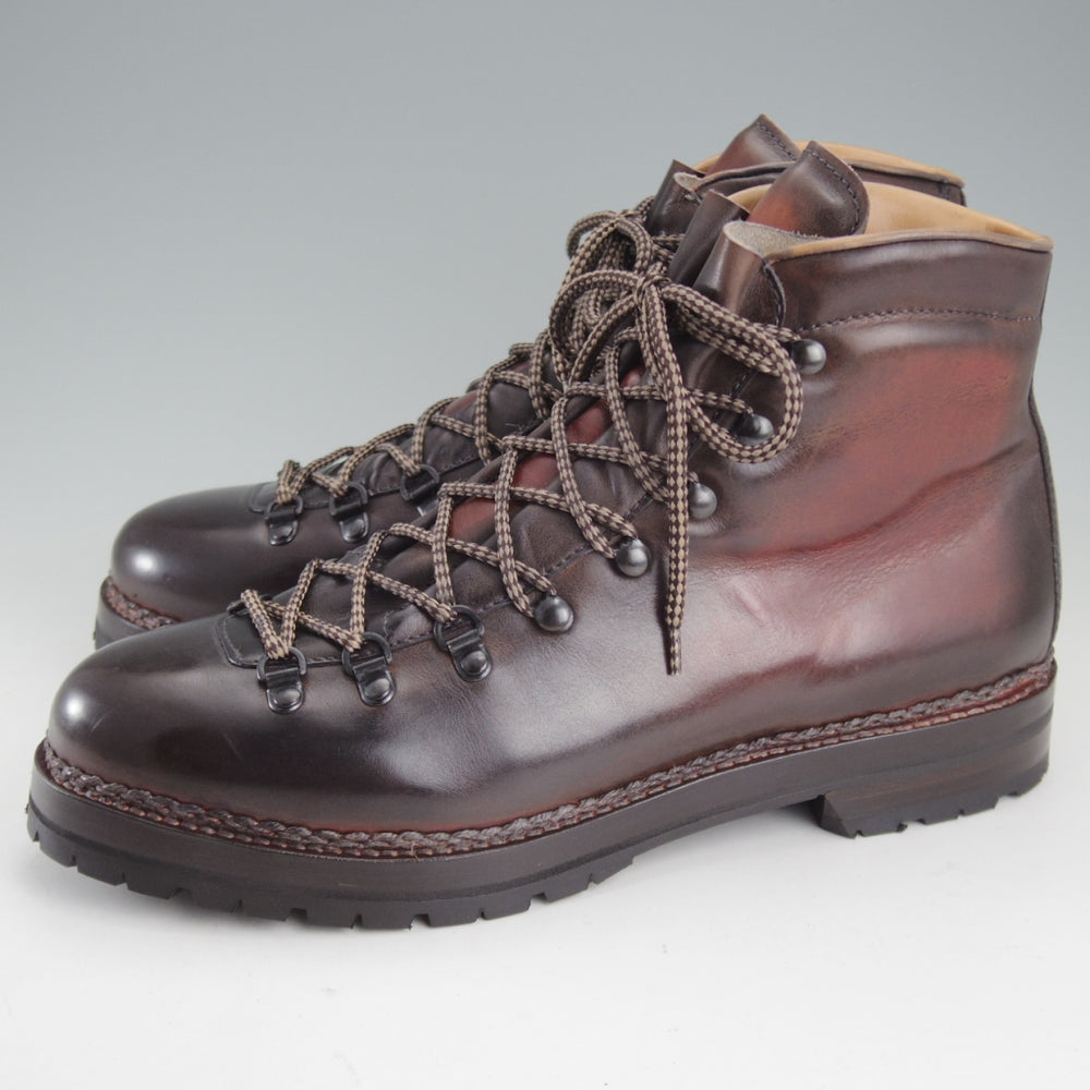 ほぼ未使用★(伊)F.LLIジャコメッティ SIZE 43【定価￥173,800-★マルモラーダ/FG105】マウンテンブーツ/カーフ/赤茶/Giacometti★p509
