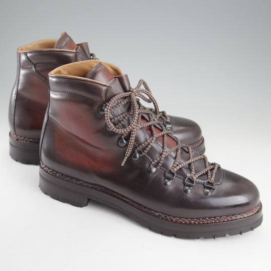 ほぼ未使用★(伊)F.LLIジャコメッティ SIZE 43【定価￥173,800-★マルモラーダ/FG105】マウンテンブーツ/カーフ/赤茶/Giacometti★p509