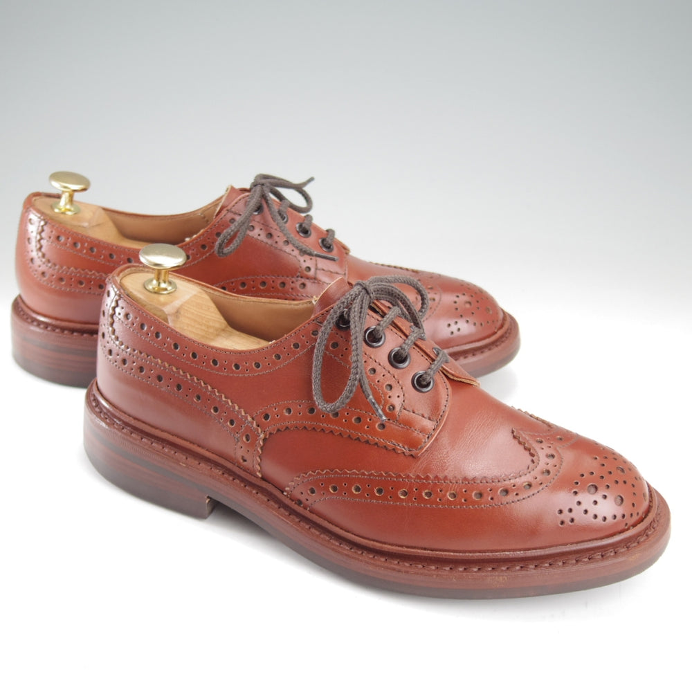 極上★トリッカーズ SIZE 6【定価￥132,000-★ダイナイトソール/BOURTON/マロンアンティーク】バートン/5633/カーフ/茶/Tricker's★o379