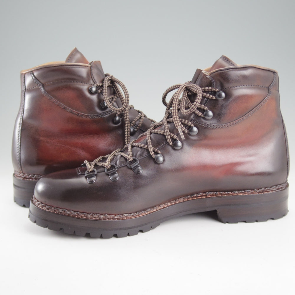 ほぼ未使用★(伊)F.LLIジャコメッティ SIZE 43【定価￥173,800-★マルモラーダ/FG105】マウンテンブーツ/カーフ/赤茶/Giacometti★p509