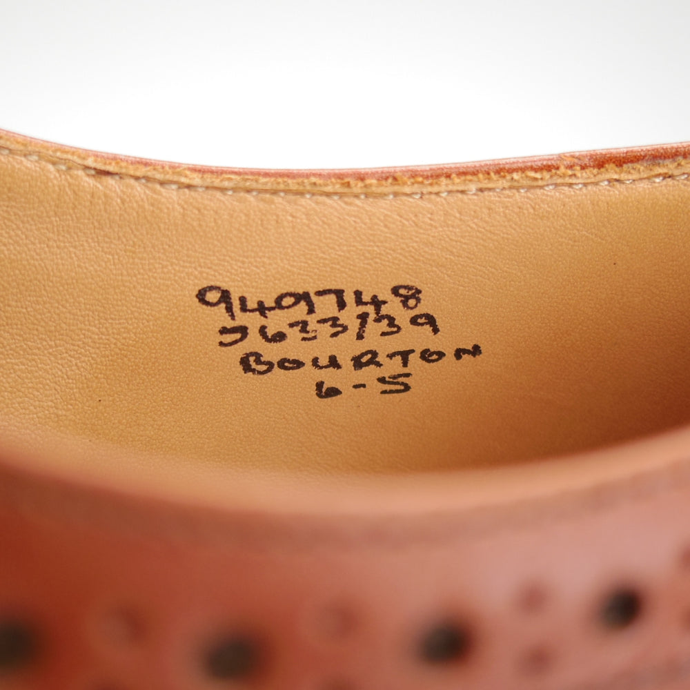 極上★トリッカーズ SIZE 6【定価￥132,000-★ダイナイトソール/BOURTON/マロンアンティーク】バートン/5633/カーフ/茶/Tricker's★o379