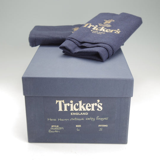 極上★トリッカーズ SIZE 6【定価￥132,000-★ダイナイトソール/BOURTON/マロンアンティーク】バートン/5633/カーフ/茶/Tricker's★o379