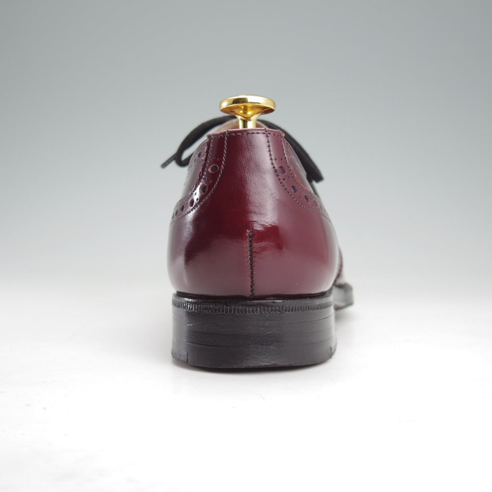 極上★チャーチ 50F/UK5【旧チャーチ★ブックバインダーカーフ/73ラスト/BUCKFAST】3都市ロゴ/バーガンディー/赤茶/メンズ/Church's★n859