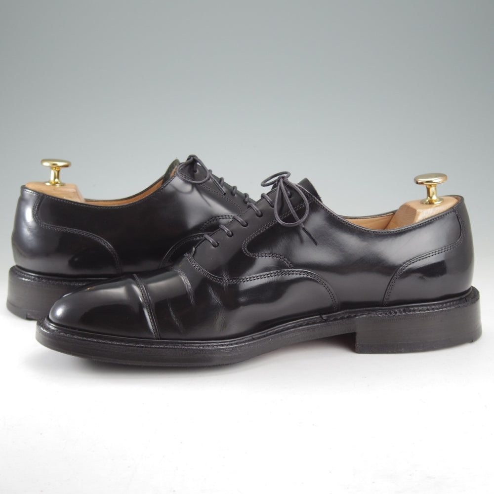 極上★チャーチ 70F/UK7【純正シューツリー付き★LANCASTER/173ラスト】5都市ロゴ/ストレートチップ/黒/メンズ/Church's★o381