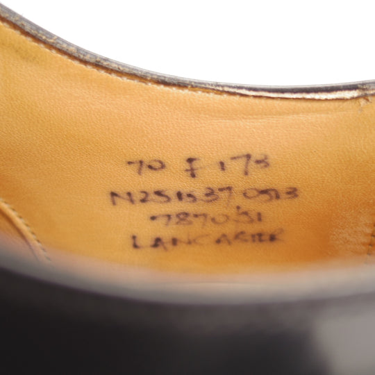 極上★チャーチ 70F/UK7【純正シューツリー付き★LANCASTER/173ラスト】5都市ロゴ/ストレートチップ/黒/メンズ/Church's★o381