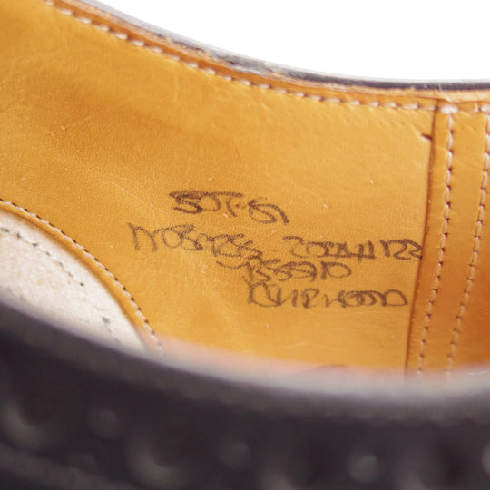極上★チャーチ 50F/UK5【現行定価￥181,500-★旧チャーチ/ブックバインダーカーフ】BURWOOD/3都市ロゴ/81ラスト/黒/メンズ/Church's★n860