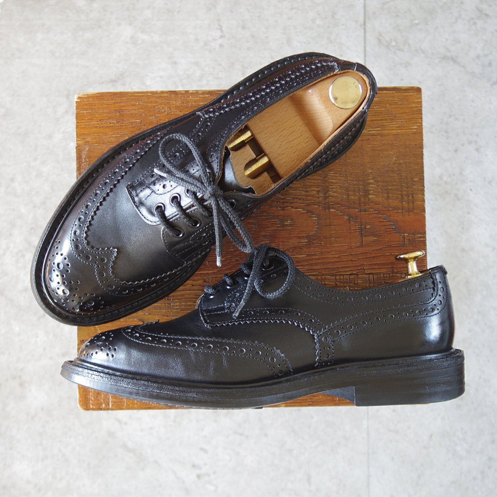 極上★トリッカーズ SIZE 6.5【定価￥132,000-★ダイナイトソール/BOURTON/バートン】M5633/カントリーシューズ/カーフ/黒/Tricker's★p517