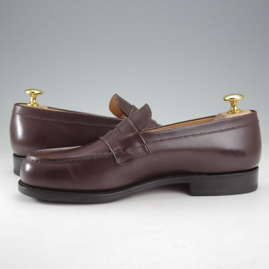極美品★J.M.ウエストン 5C【定価￥156,200-★180/コインローファー】41ラスト/ボックスカーフ/MELEZE/濃茶/Weston/ウェストン★o382