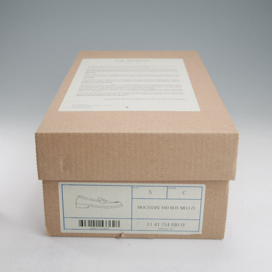 極美品★J.M.ウエストン 5C【定価￥156,200-★180/コインローファー】41ラスト/ボックスカーフ/MELEZE/濃茶/Weston/ウェストン★o382