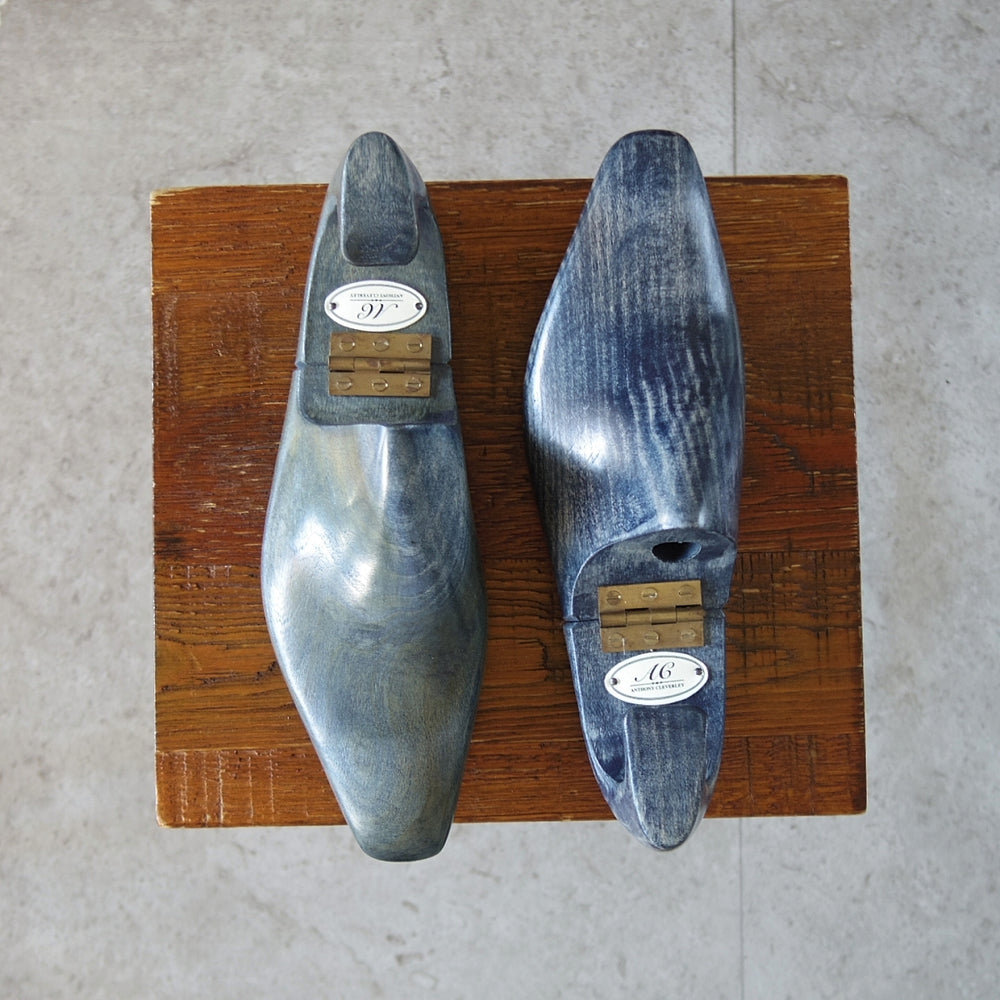 極上★(英)アンソニー・クレバリー SIZE 6【貴重★純正シューツリー/ヒンジ式】木製シューキーパー/メンズ/ANTHONY CLEVERLEY★p524