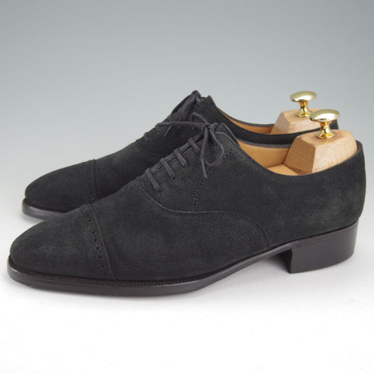 極上★ジョンロブ 5.5E【現行注文価格￥398,640-★バイリクエスト品/PHILIP 2/純正ツリー付】プレステージライン/濃紺/JOHN LOBB★o383