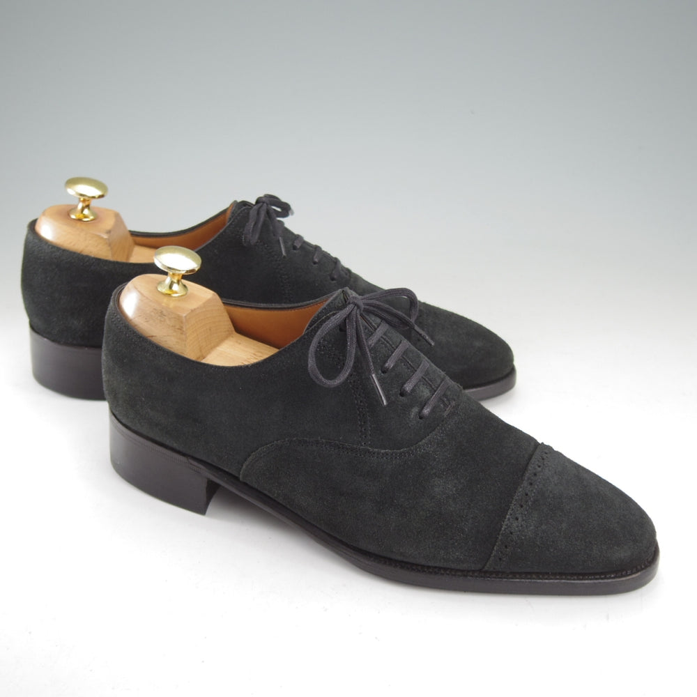 極上★ジョンロブ 5.5E【現行注文価格￥398,640-★バイリクエスト品/PHILIP 2/純正ツリー付】プレステージライン/濃紺/JOHN LOBB★o383