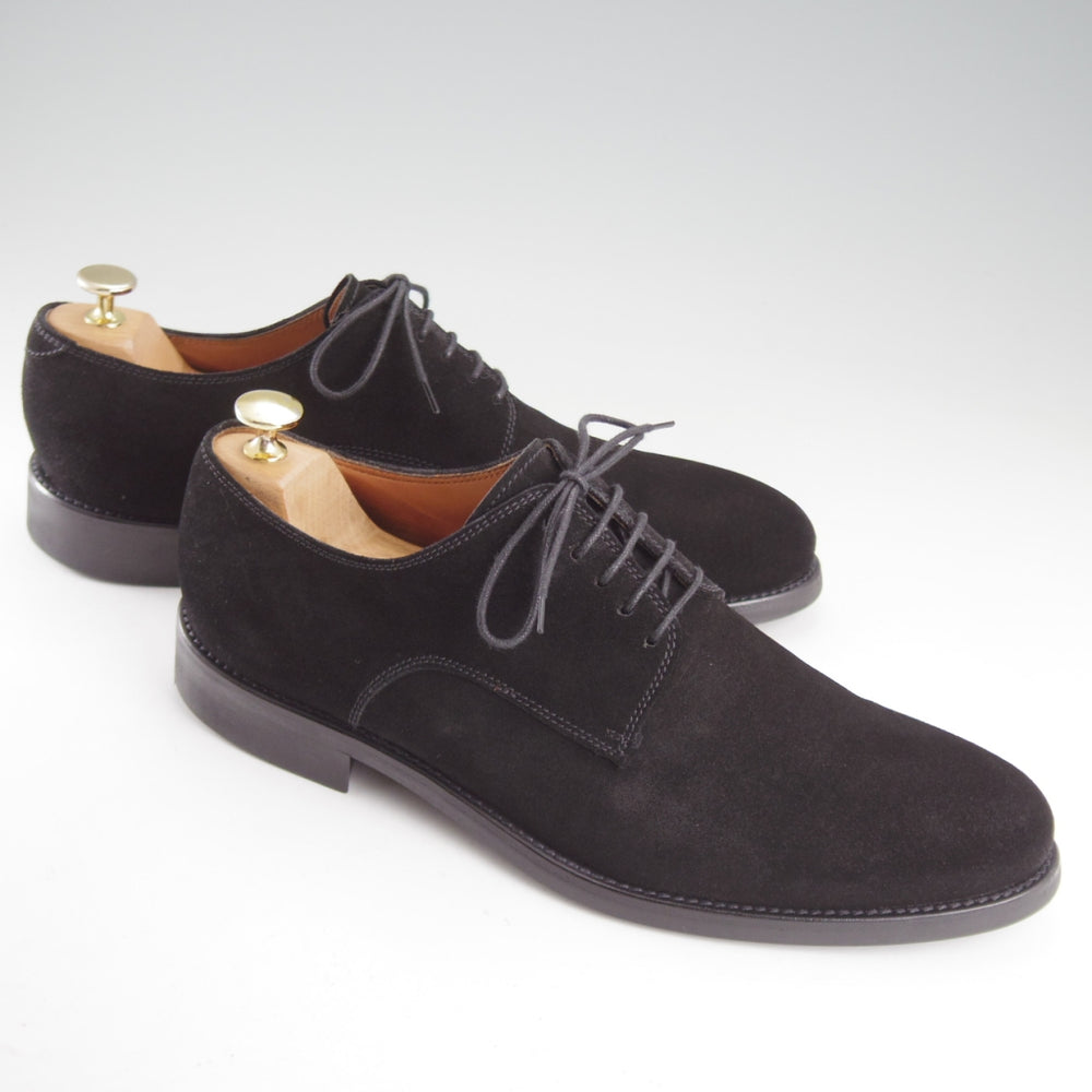 美品★(スペイン製)YANKO/ヤンコ SIZE 9【ブラックラピド製法★プレーントゥ/黒】14343/スエード/メンズ★o928