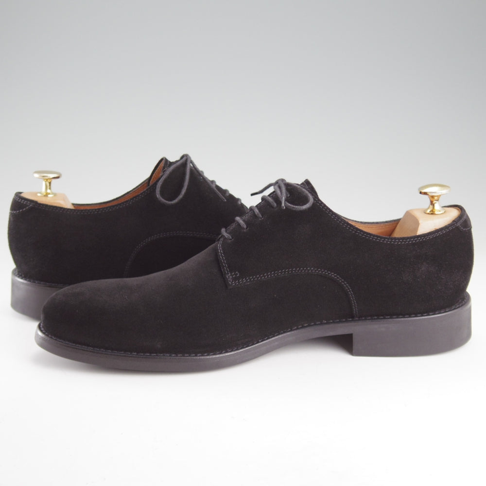 美品★(スペイン製)YANKO/ヤンコ SIZE 9【ブラックラピド製法★プレーントゥ/黒】14343/スエード/メンズ★o928