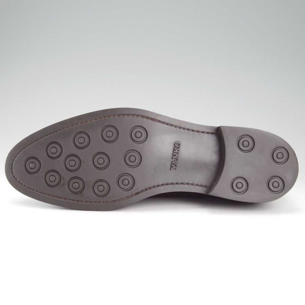 美品★(スペイン製)YANKO/ヤンコ SIZE 9【ブラックラピド製法★プレーントゥ/黒】14343/スエード/メンズ★o928