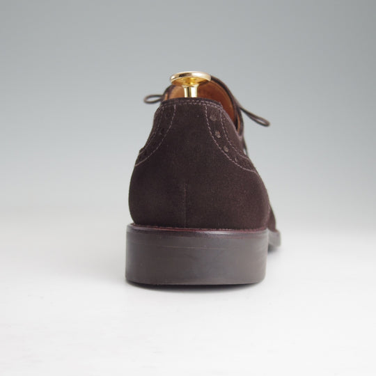 美品★(スペイン製)YANKO/ヤンコ SIZE 9【ブラックラピド製法★セミブローグ/濃茶】14346/スエード/メンズ★o929