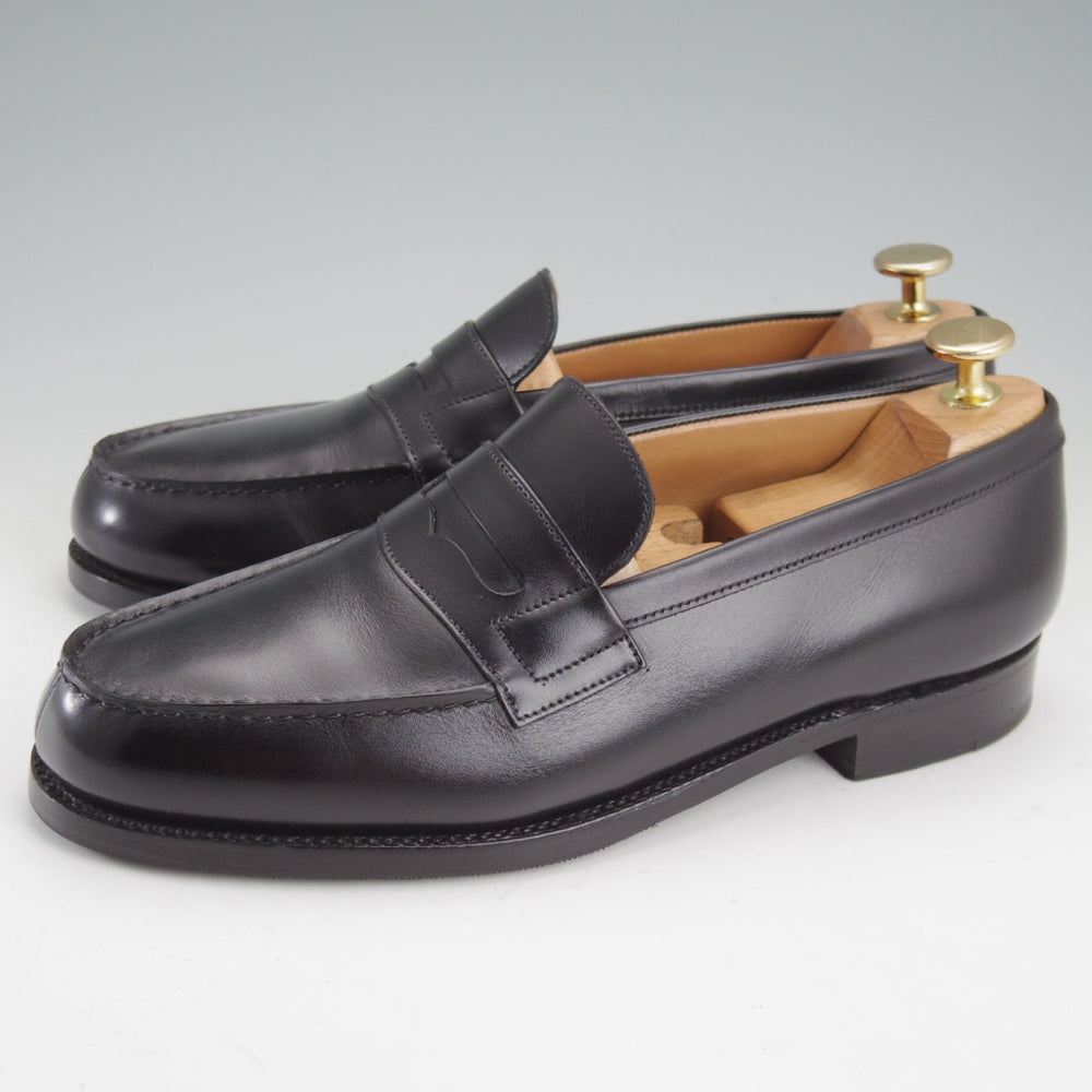 極上★J.M.ウエストン 5.5C【定価￥156,200-★180/コインローファー】41ラスト/ボックスカーフ/黒/メンズ/Weston/ウェストン★n862