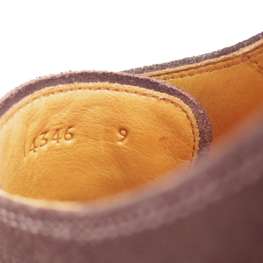 美品★(スペイン製)YANKO/ヤンコ SIZE 9【ブラックラピド製法★セミブローグ/濃茶】14346/スエード/メンズ★o929