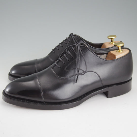 美品★ジョンストン&マーフィー SIZE 7.5【★クラウンアリストクラフト/CROWN ARISTOCRAFT】ストレートチップ/黒/Johnston&Murphy★o930