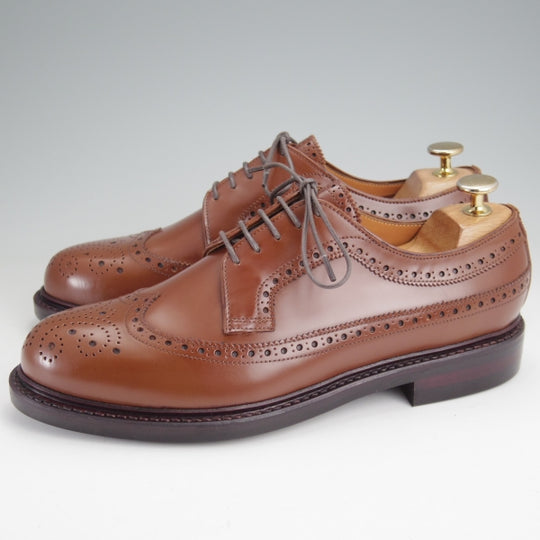 未使用★ジャランスリワヤ SIZE 6.5【定価￥41,800-★ロングウイング/99037】1663ラスト/コニャック/茶/メンズ/JALAN SRIWIJAWA★n369