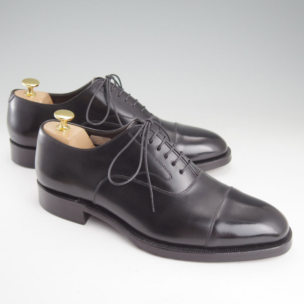 美品★ジョンストン&マーフィー SIZE 7.5【★クラウンアリストクラフト/CROWN ARISTOCRAFT】ストレートチップ/黒/Johnston&Murphy★o930