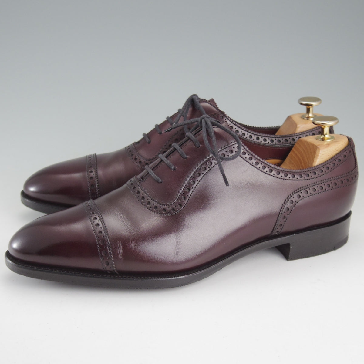 エドワードグリーン CANTERBURY クォーターブローグ 赤茶 82ラスト