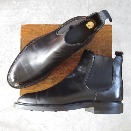 ★(英)チーニー 7.5F【ダイナイトソール仕様★IRCHESTER/1886コレクション】サイドゴアブーツ/カーフ/黒/メンズ/CHEANEY★o390
