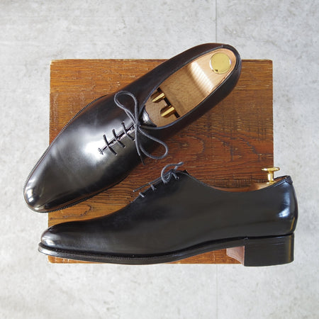 美品★(HM)ギルド・オブ・クラフツ US7.5C【税込上代￥165,000-★Jetta/ハンドソーンウェルテッド製法】ホールカット/黒/メンズ★o392