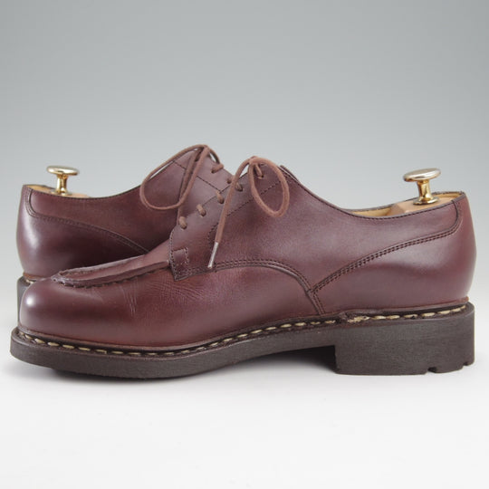 使用数回★パラブーツ SIZE 6.5【定価￥96,800-★シャンボード/CHAMBORD】リスレザー/TEXソール/Uチップ/濃茶/メンズ/Paraboot★n863
