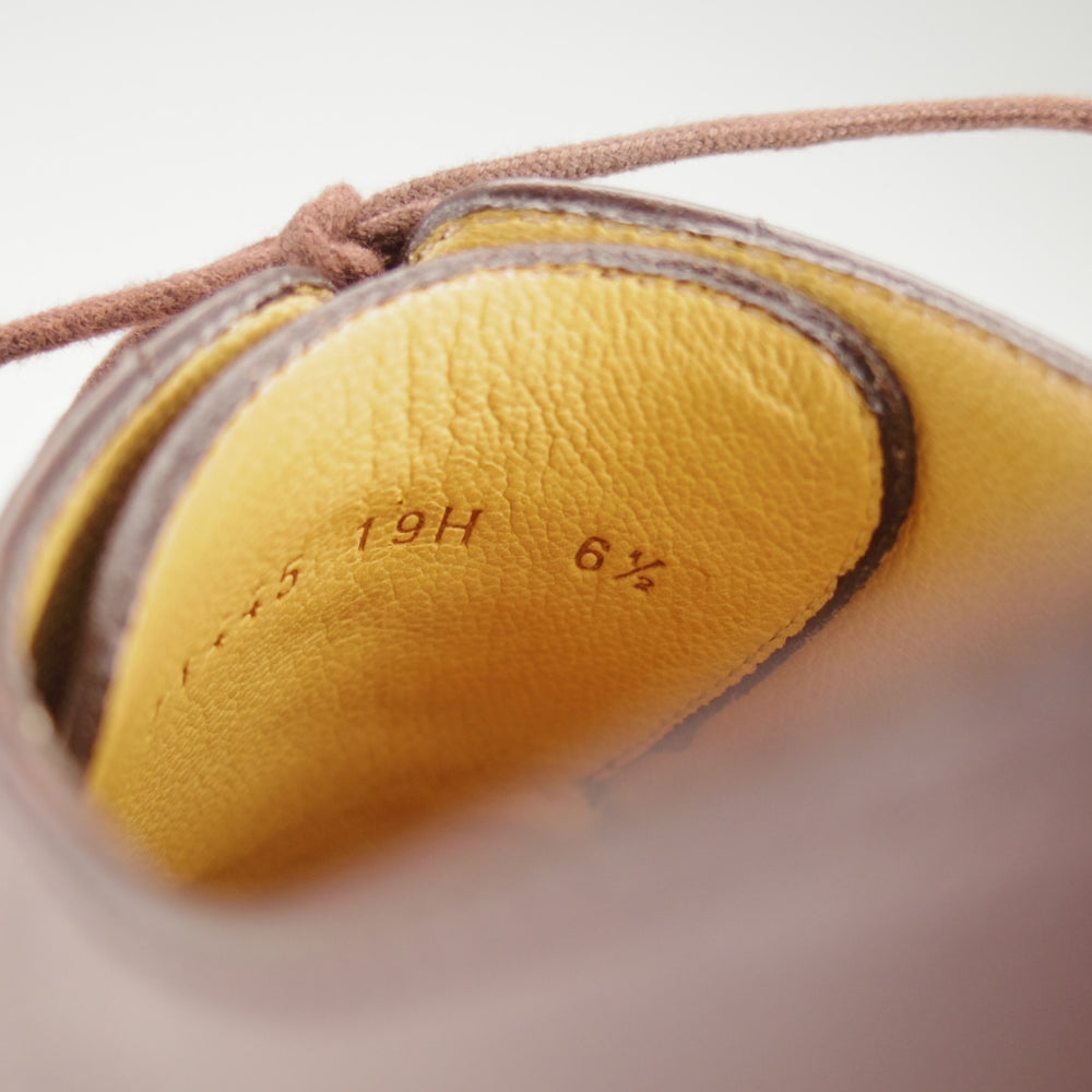 使用数回★パラブーツ SIZE 6.5【定価￥96,800-★シャンボード/CHAMBORD】リスレザー/TEXソール/Uチップ/濃茶/メンズ/Paraboot★n863