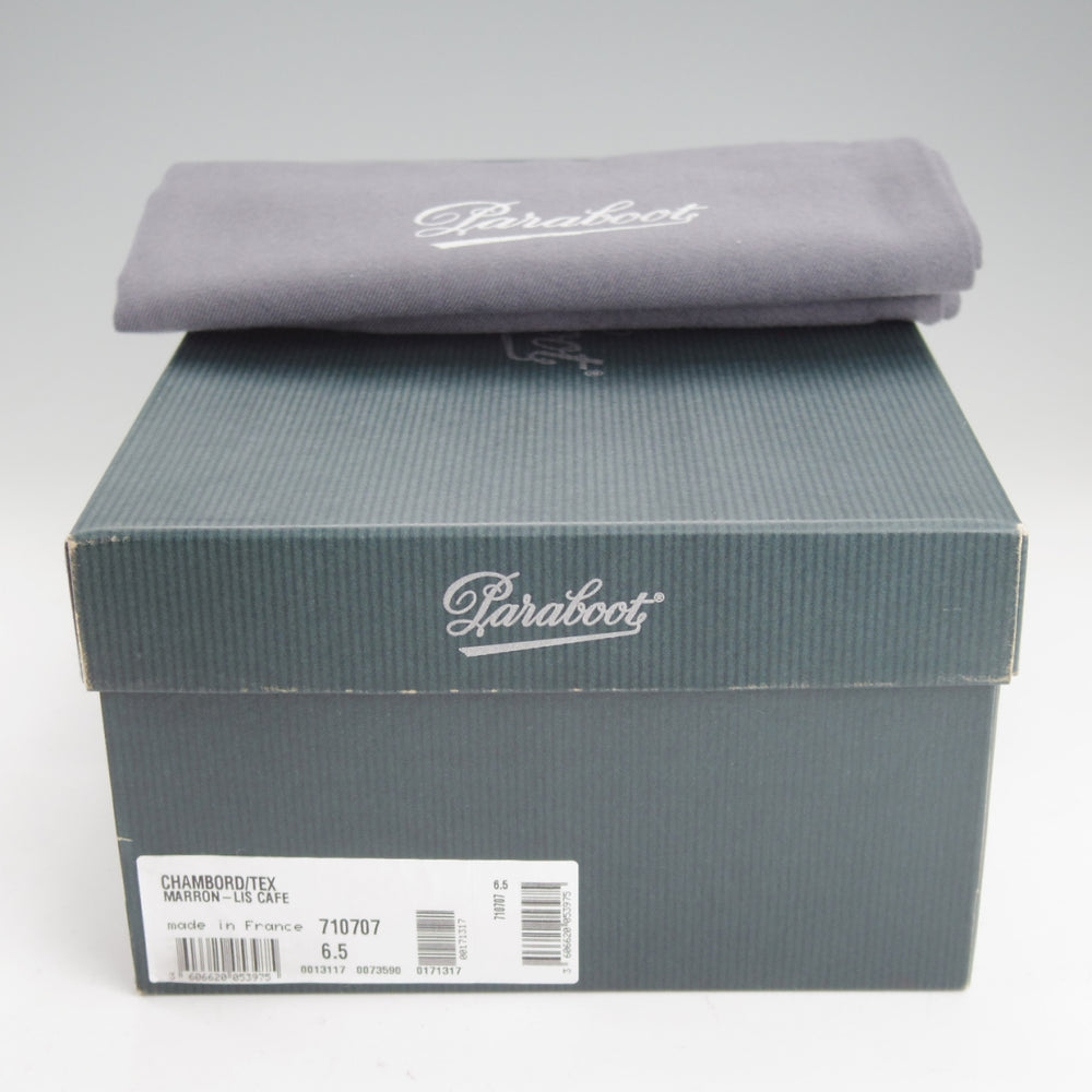 使用数回★パラブーツ SIZE 6.5【定価￥96,800-★シャンボード/CHAMBORD】リスレザー/TEXソール/Uチップ/濃茶/メンズ/Paraboot★n863