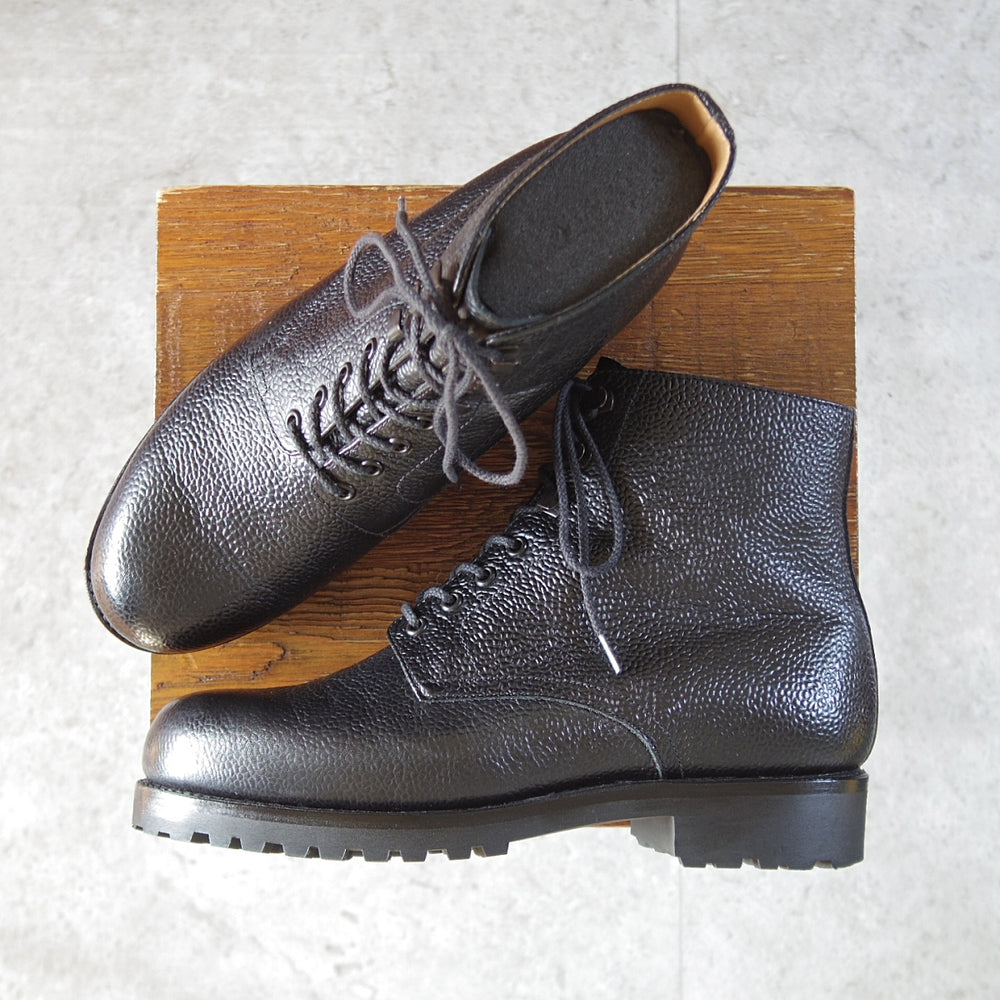 極美品★J.M.ウエストン 5D【定価￥176,000-★レースアップブーツ/742】38ラスト/グレインレザー/黒/メンズ/Weston/ウェストン★o398