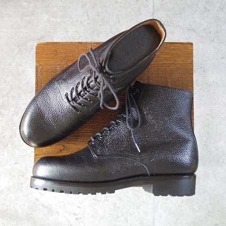 極美品★J.M.ウエストン 5D【定価￥176,000-★レースアップブーツ/742】38ラスト/グレインレザー/黒/メンズ/Weston/ウェストン★o398